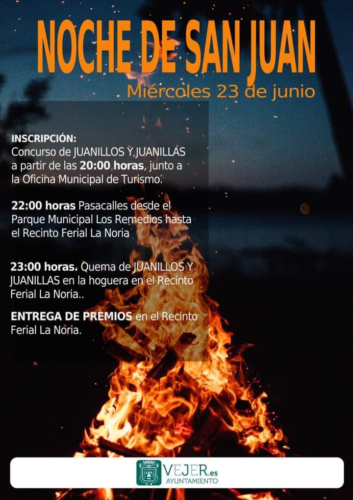 cruzar Agente Desilusión Noche de San Juan en Vejer 2021 - Eventos - Cabila.com