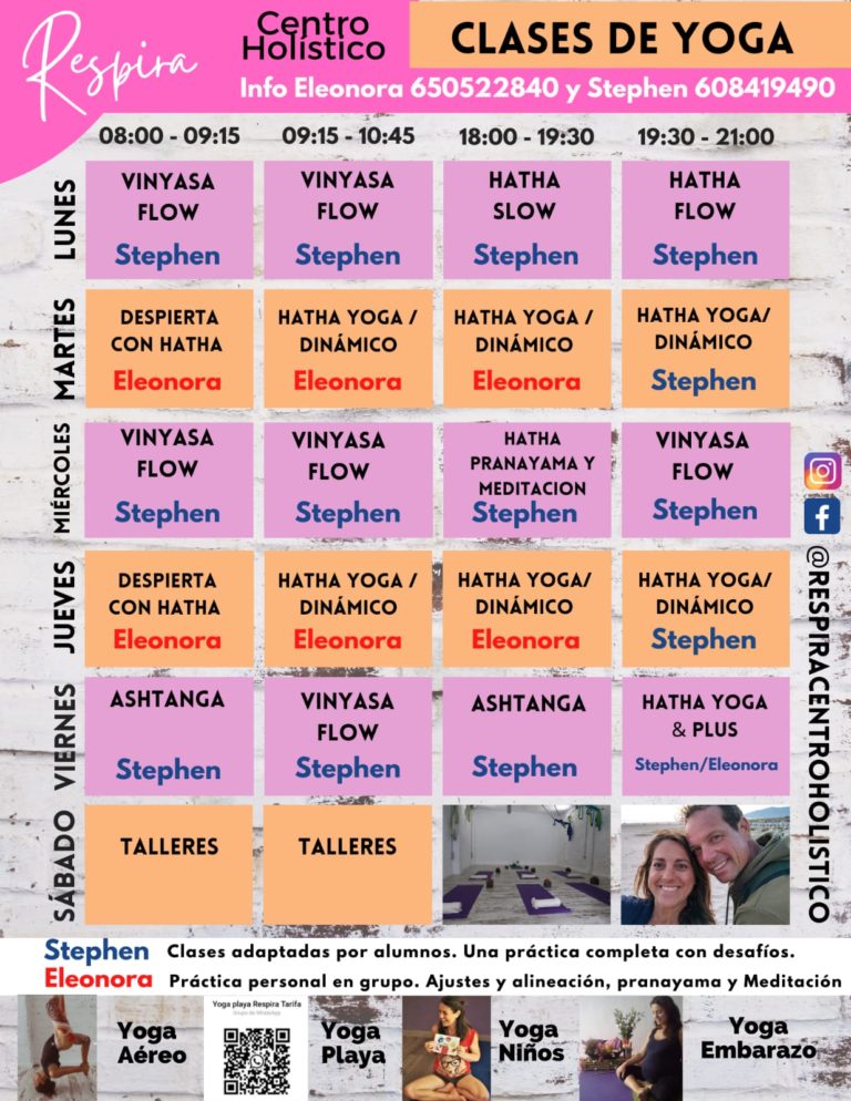 Respira Tarifa Horarios clases de yoga 1 768x994