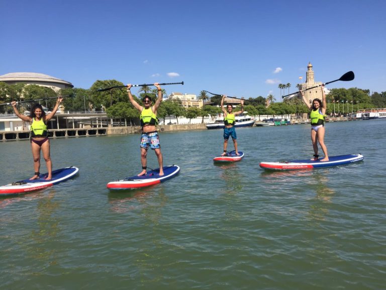 paddle surf sevilla Guadalquivir Torre del Oro 768x576