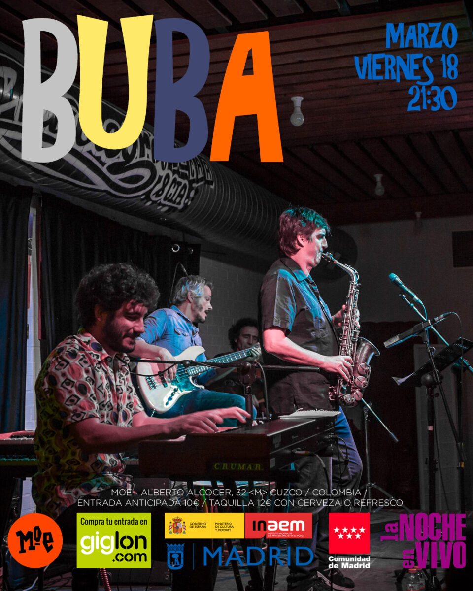 Actuación de BUBA en Moe Club Madrid