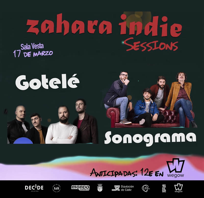 Actuación de Sonograma y Gotelé en Sala Vesta - Zahara Indie Sessions