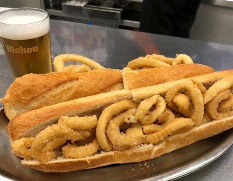 Bocadillo de Calamares El Brillante Madrid 768x598