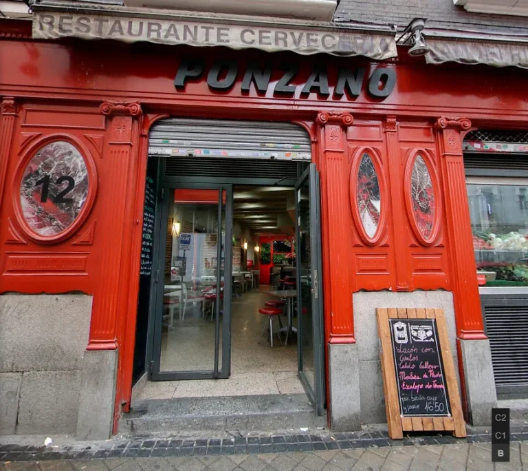 Ponzano Bar Restaurante Madrid 1 768x684
