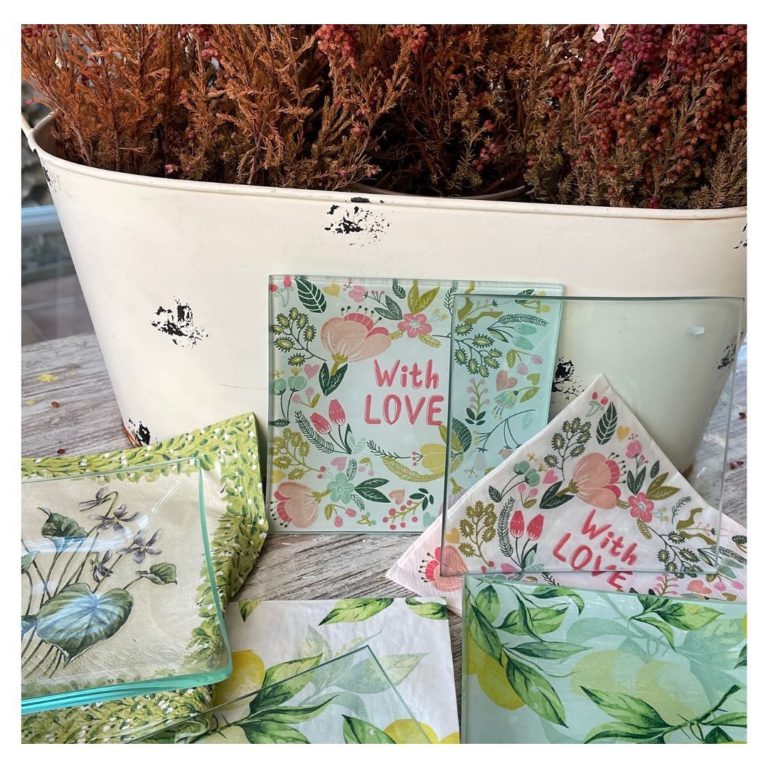 Taller de Decoupage sobre vajillas y cristal en La Patina la Moraleja 2 768x768