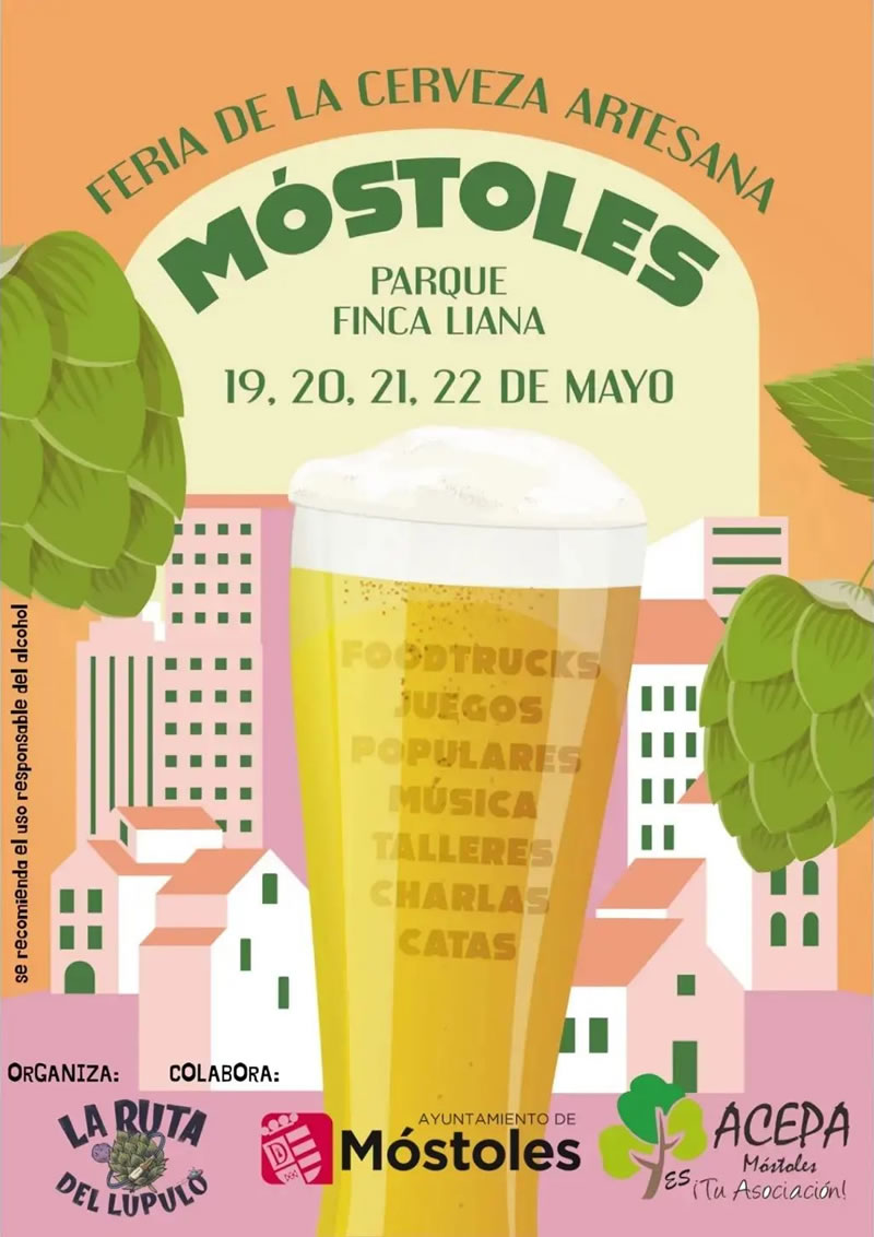 Feria de la Cerveza Artesana de Móstoles en Parque Finca Liana