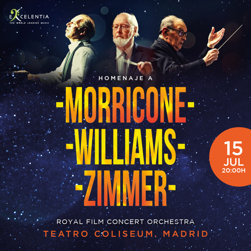 Homenaje a Morricone Zimmer y Williams en el Teatro Coliseum