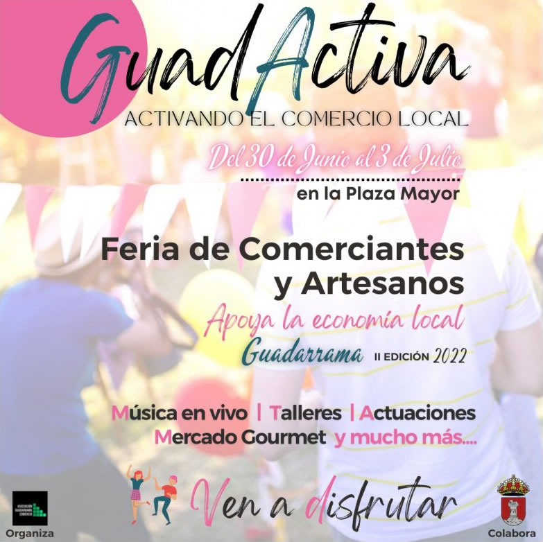 Guadactiva - Feria de Comerciantes y Artesanos en la Plaza Mayor de Guadarrama