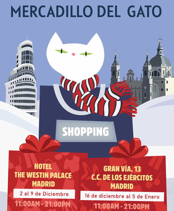 Mercadillo del Gato especial Navidad Madrid
