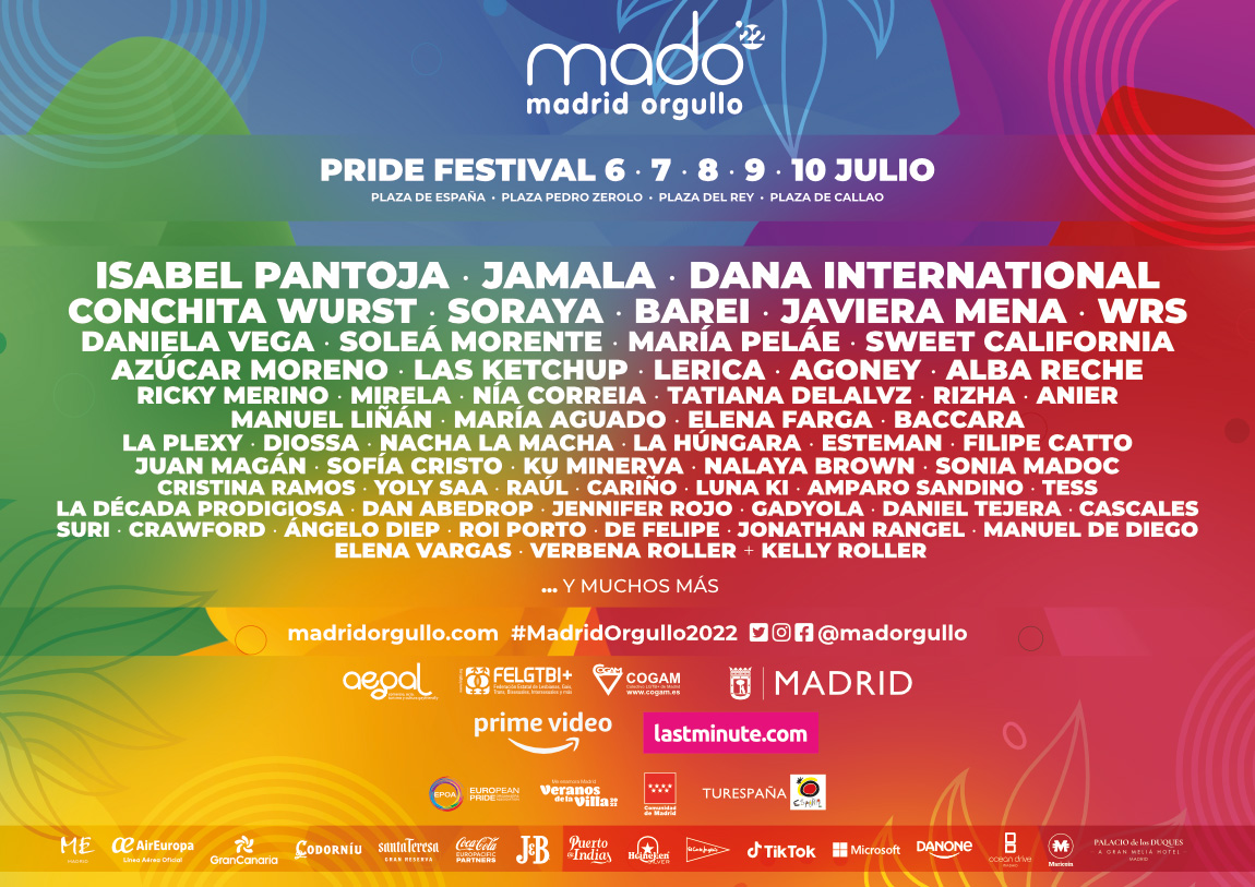 Pride Festival 2022 Orgullo Madrid Mado