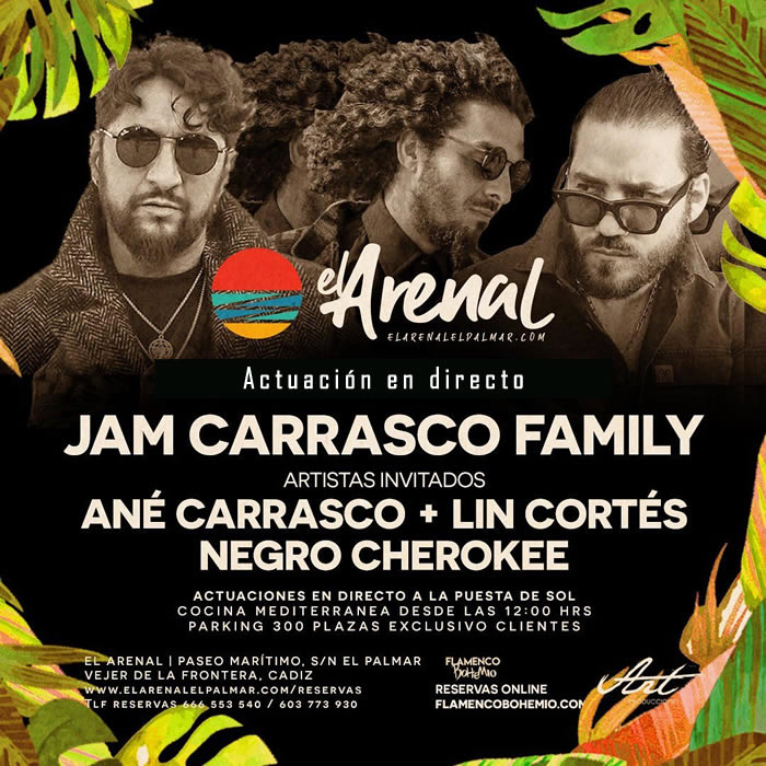 Actuación Jam Carrasco Family en el Chiringuito El Arenal El Palmar