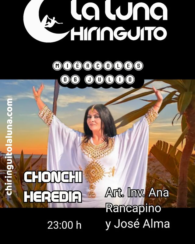 Actuación de Chonchi Heredia en el Chiringuito La Luna
