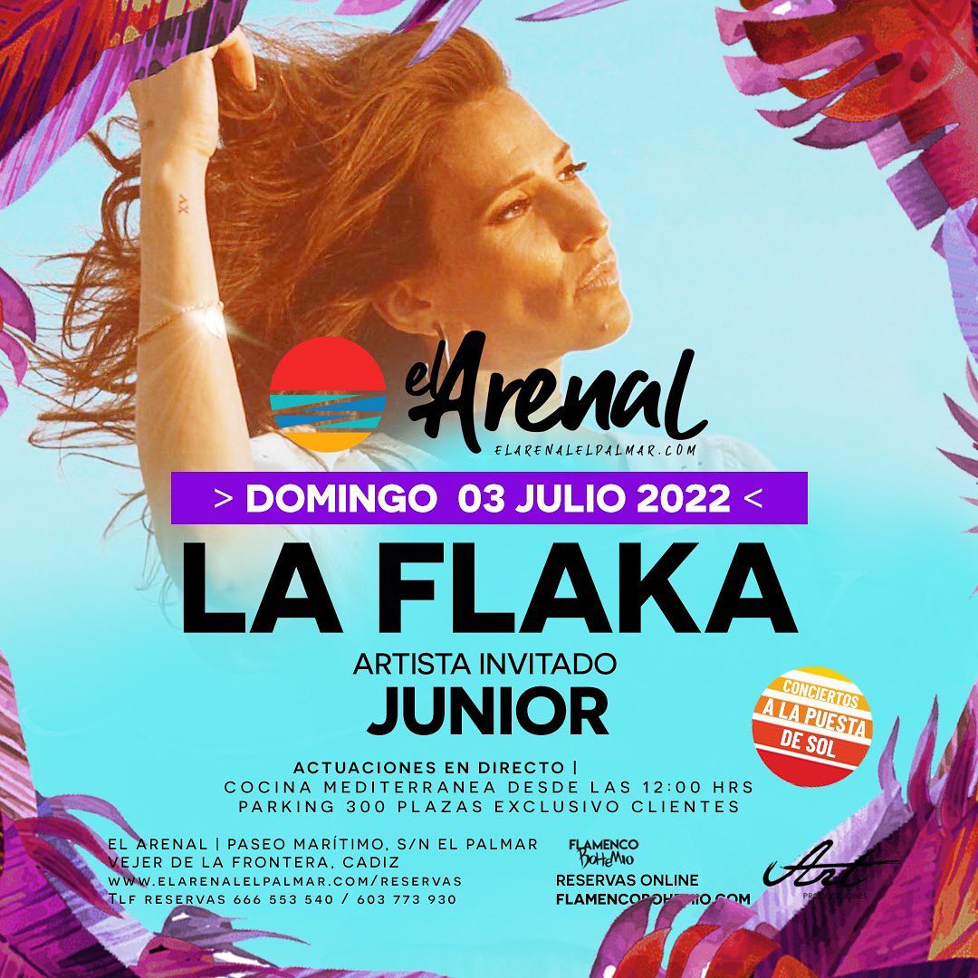 Actuación de La Flaka y Junior en el Chiringuito El Arenal El Palmar