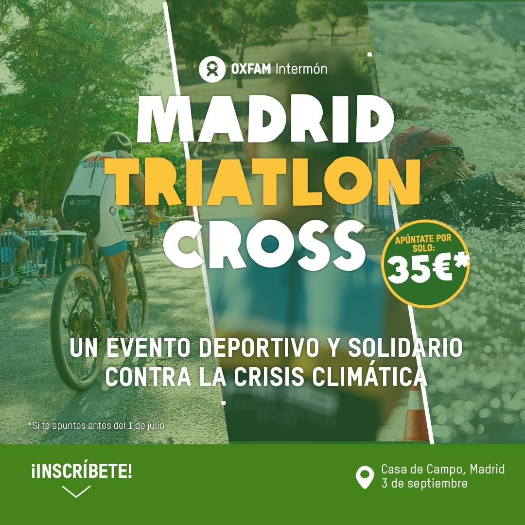Madrid Triatlón Cross Oxfam Intermón en la Casa de Campo
