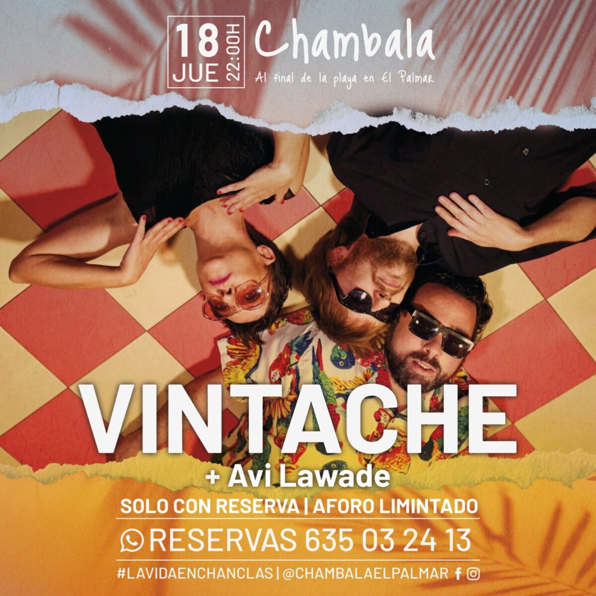 Actuación Vintache + Avi Lawade en Chambala El Palmar