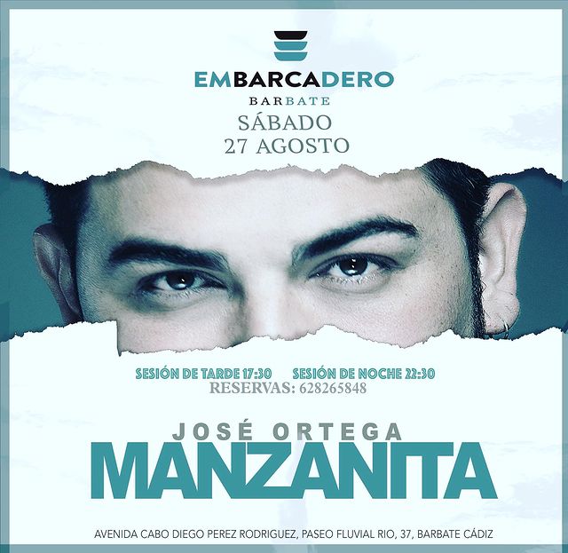 Actuación de José Ortega 'Manzanita' en el Embarcadero Barbate