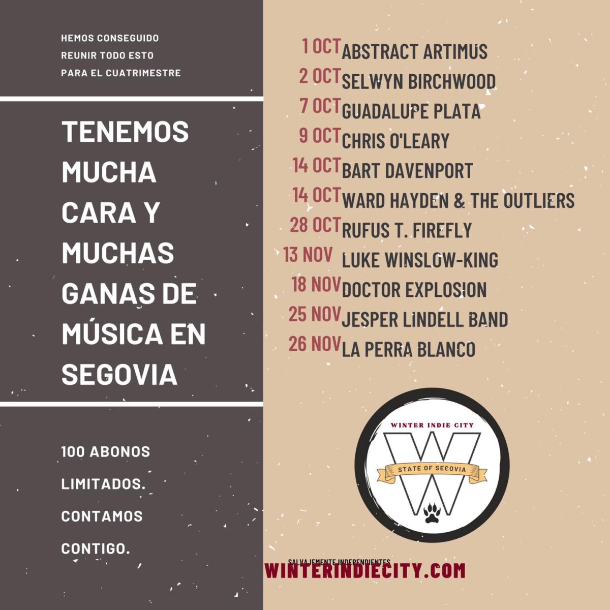 WIC 2022 - XIII Winter Indie City en Segovia