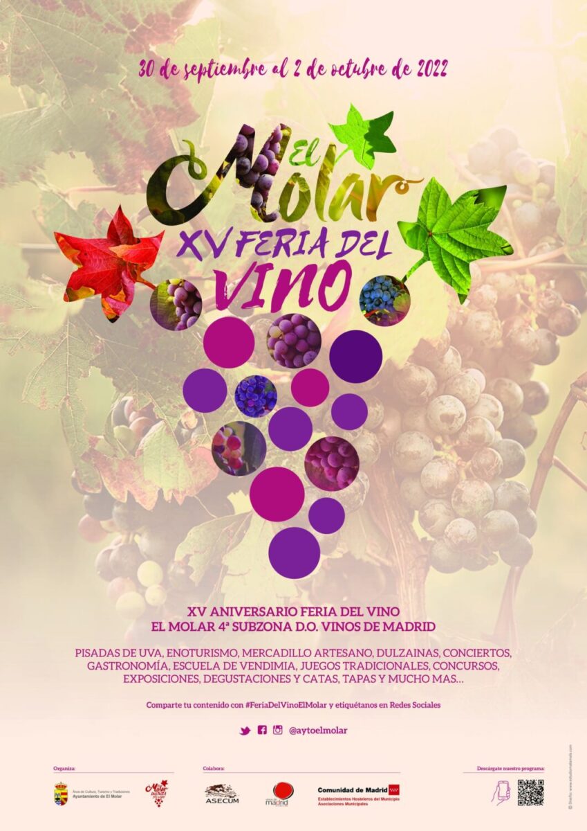 XV Feria del Vino “El Molar, Cultura del Vino” 2022 en El Molar