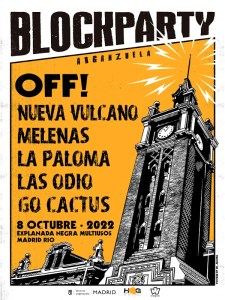BlockParty Arganzuela 2022 | Explanada Negra Multiusos Madrid Río | Arganzuela | 08/10/2022 | Cartel