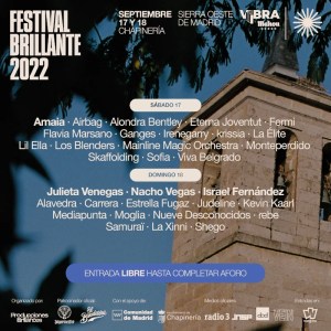 Festival Brillante 2022 | Chapinería | Sierra Oeste de Madrid | 17-18/09/2022 | Cartel