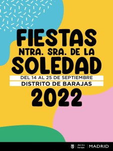 Fiestas de Barajas 2022 | Nuestra Señora de la Soledad | 14-25/09/2022 | Cartel