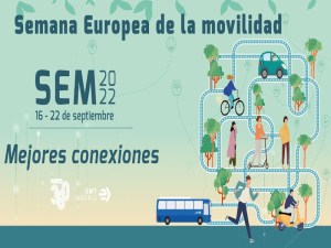 Semana Europea de la Movilidad 2022 (SEM 2022) | Madrid | 'Mejores conexiones' | 16-22/09/2022 | Cartel