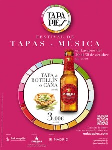 Tapapiés 2022 | Festival de Tapas y Música de Lavapiés | 20-30/10/2022 | Cartel
