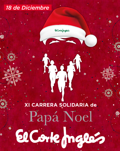 Carrera Solidaria Papá Noel - El Corte Inglés 2022 en Madrid