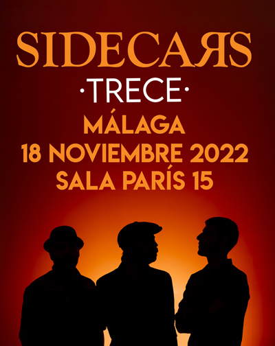 Concierto de Sidecars en Sala París 15 Málaga