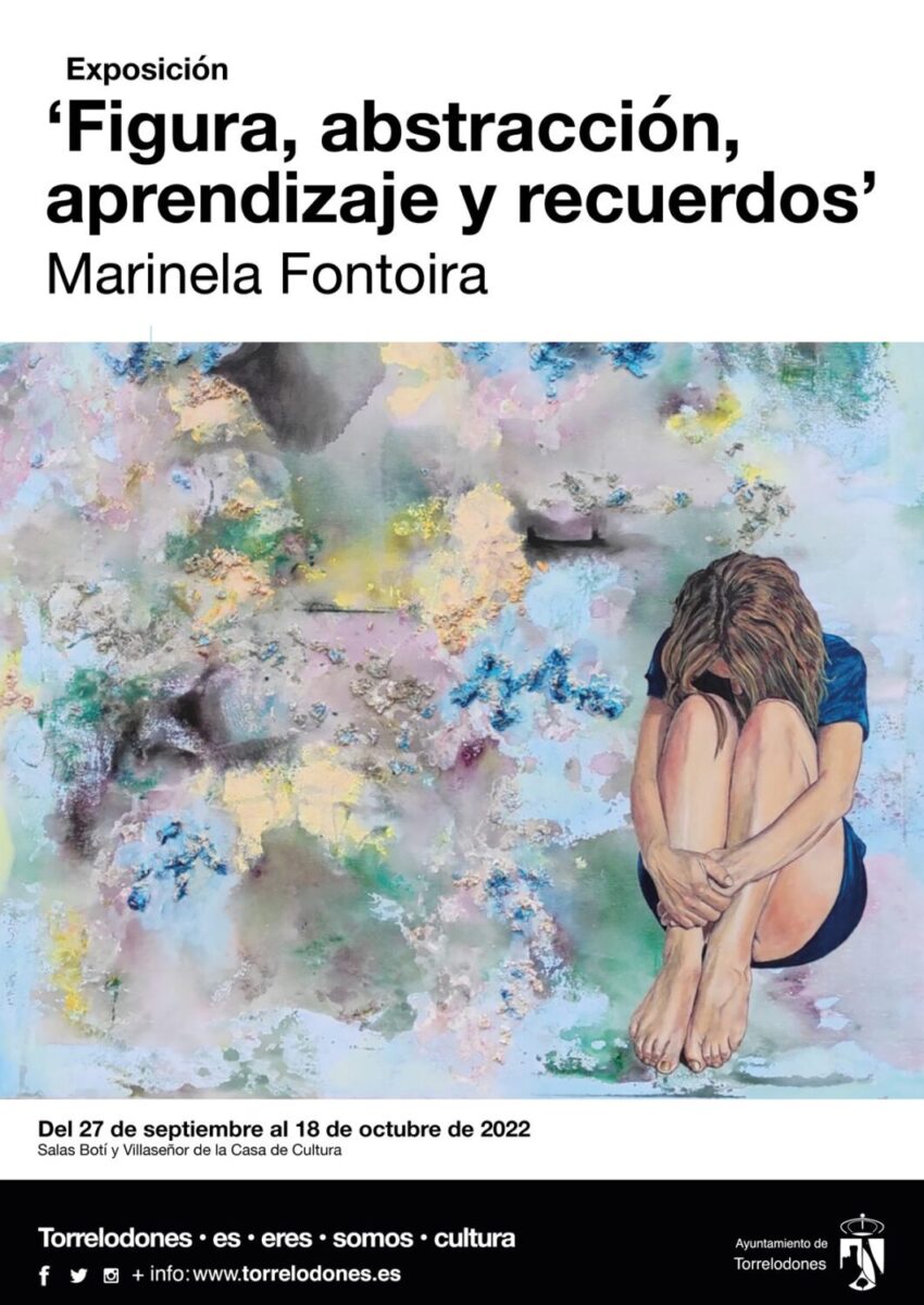Exposición "Figura, abstracción, aprendizaje y recuerdos" por Marinela Fontoira en Casa de la Cultura Torrelodones