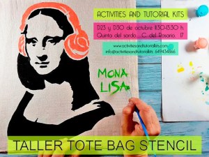 Talleres Creativos 'Tote Bag Stencil' | 23 y30/10/2022 | Activities and Tutorial Kits | Quinta del Sordo | La Latina (Madrid) | Cartel