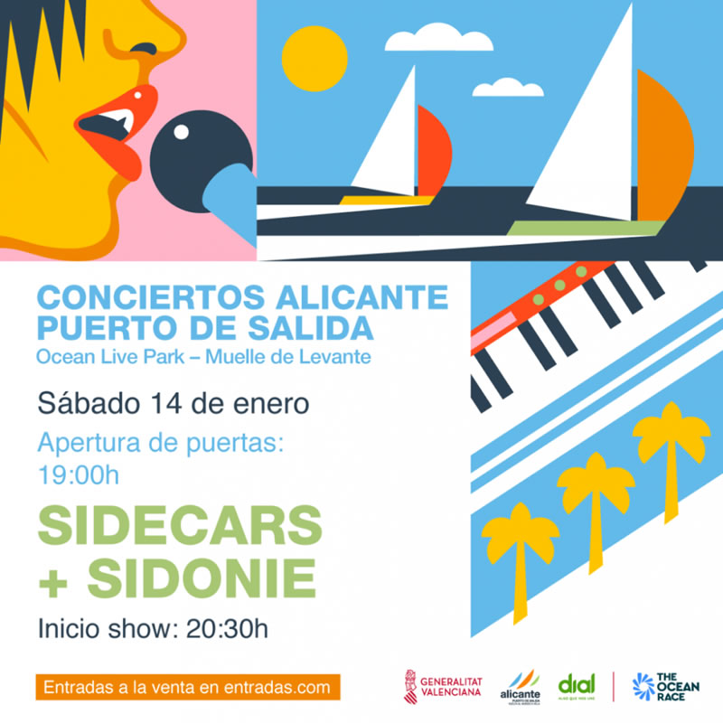 Concierto Sidecars + Sidonie en Puerto de Alicante