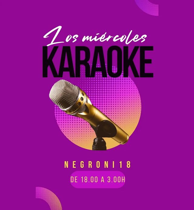 Karaoke en Negroni 18 Madrid