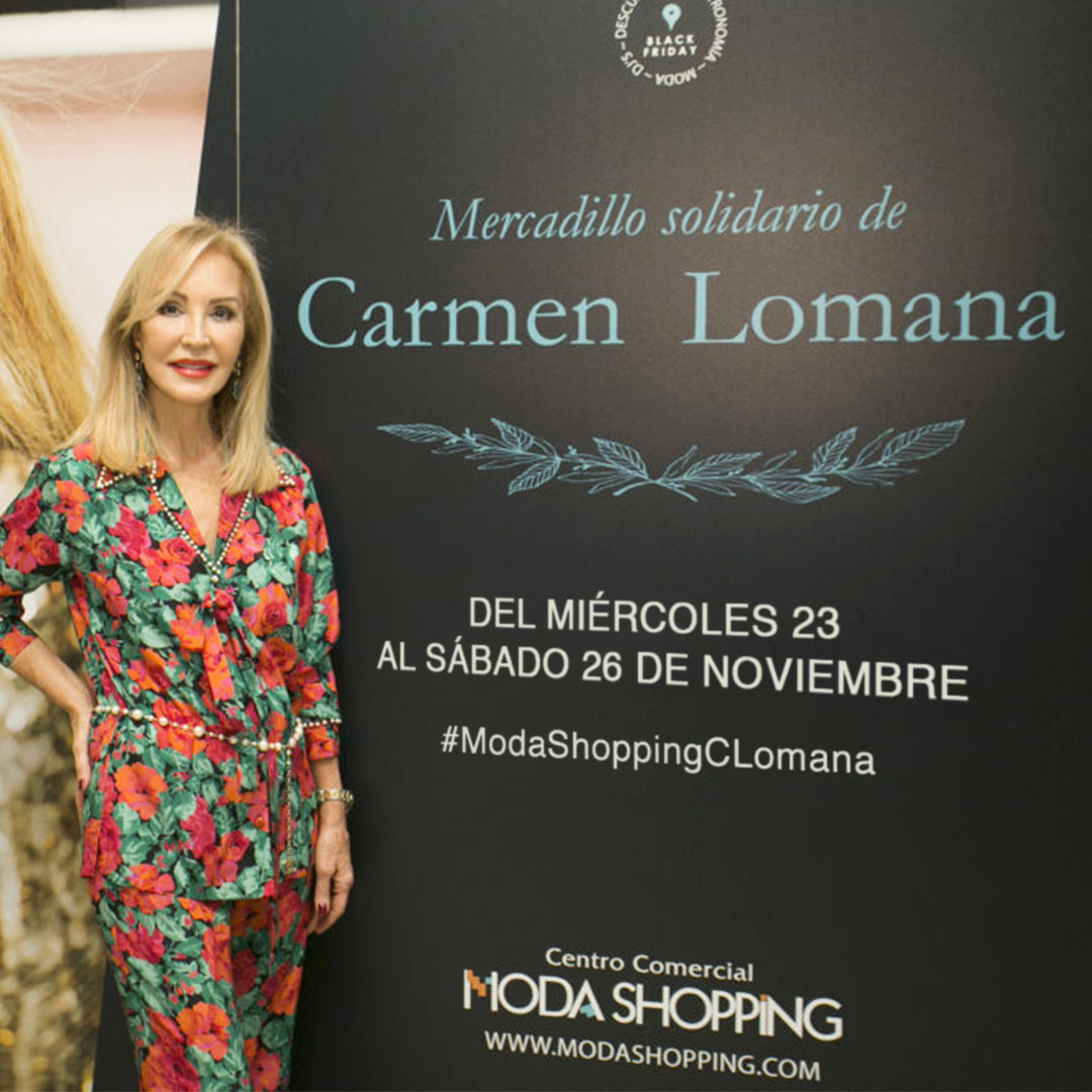 Mercadillo Solidario de Carmen Lomana en Moda Shopping Madrid