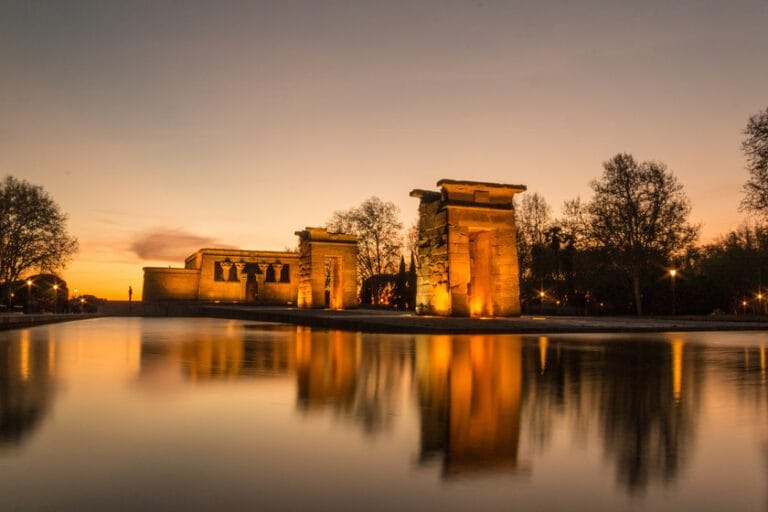 Atardecer en el Templo de Debod 768x512