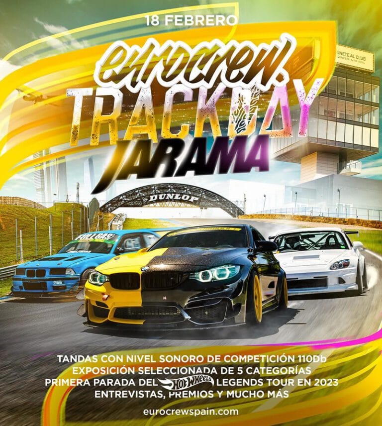 Eurocrew Trackday Hot Legends Tour 2023 Area recreativa exposicion restauracion y musica en en el Jarama 768x856