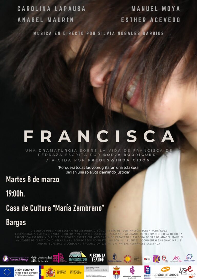 Obra “Francisca”.Conmemoración del 8 de marzo.Día Internacional de la Mujer