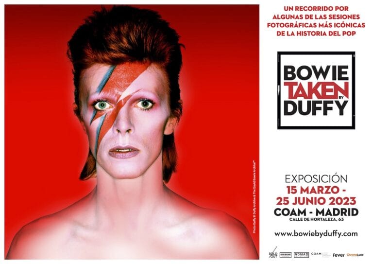 Bowie Taken by Duffy La exposicion cartel 768x543