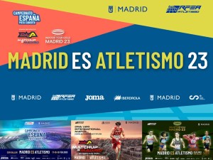 Madrid es Atletismo 23 | Capital del Atletismo | 17-22/02/2023 | Centro Deportivo Municipal Gallur | Latina | Cartel