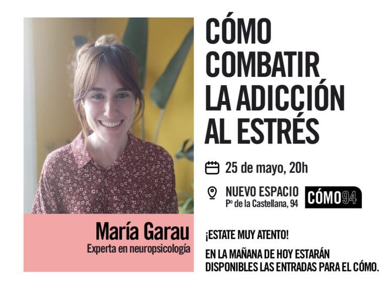 Charla Como combatir la adiccion al estres con Maria Garau 768x596