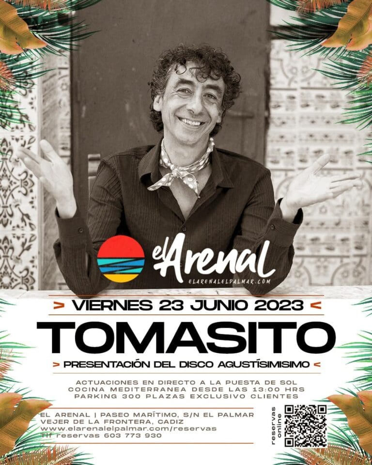 Concierto de Tomasito en el Chiringuito El Arenal El Palmar 768x960