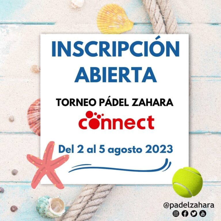 Torneo Padel Connect Zahara de los Atunes 2023 768x768