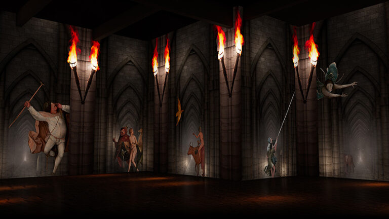 Exposicion Inmersiva El Misterio de El Bosco en Nomad Museo 2 768x432