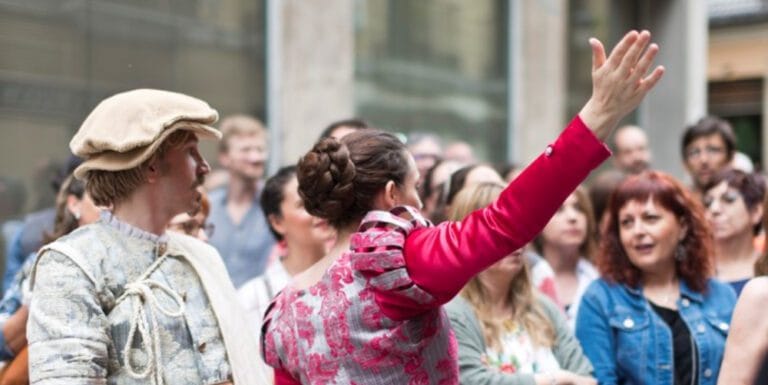 Ruta teatralizada Letras y espadas 2023 en Casa Museo Lope de Vega 768x385