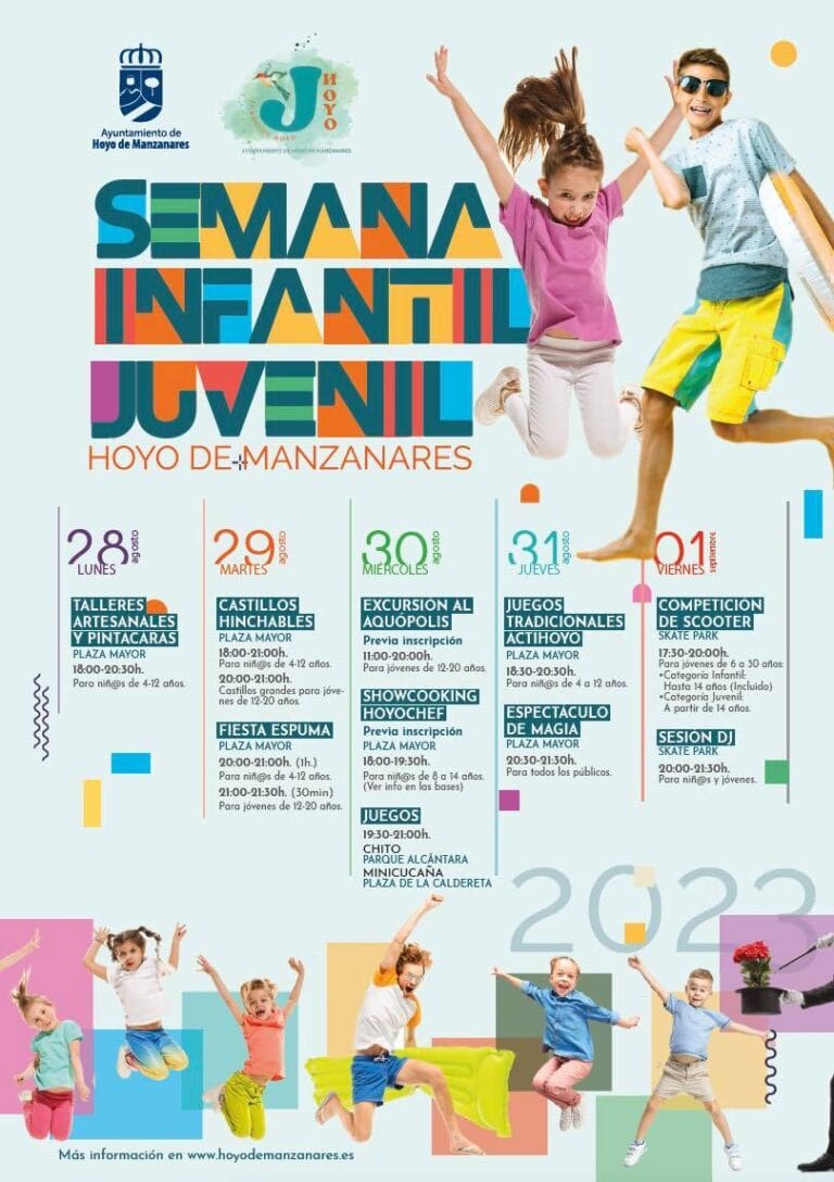 Semana infantil y Juvenil 2023 de Hoyo de Manzanares 768x1088