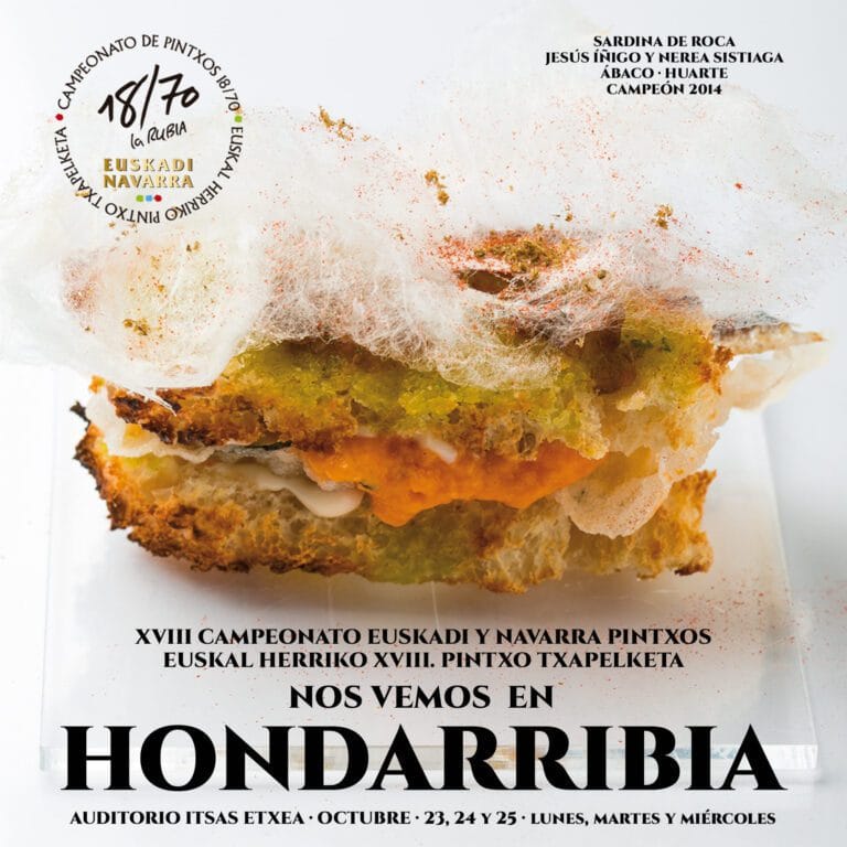 XVIII Campeonato18 70 Euskadi y Navarra de Pintxos 2023 en Hondarribia 768x768