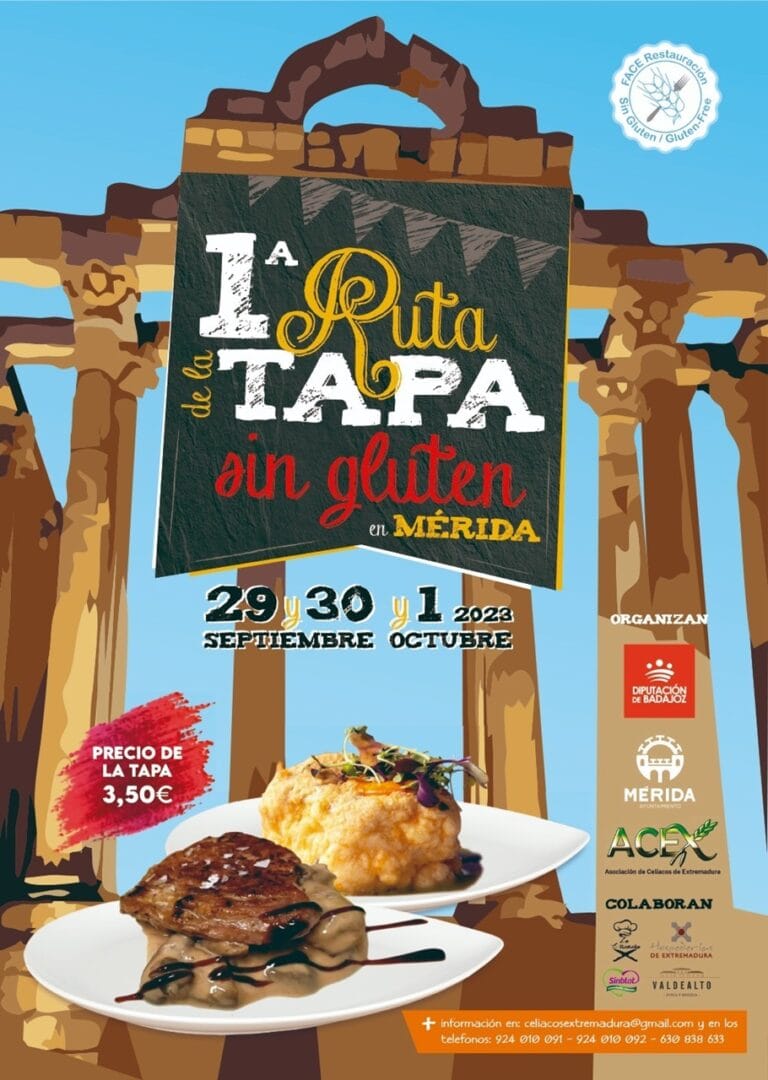 1a Ruta de la Tapa sin Gluten de Merida 2023 768x1080