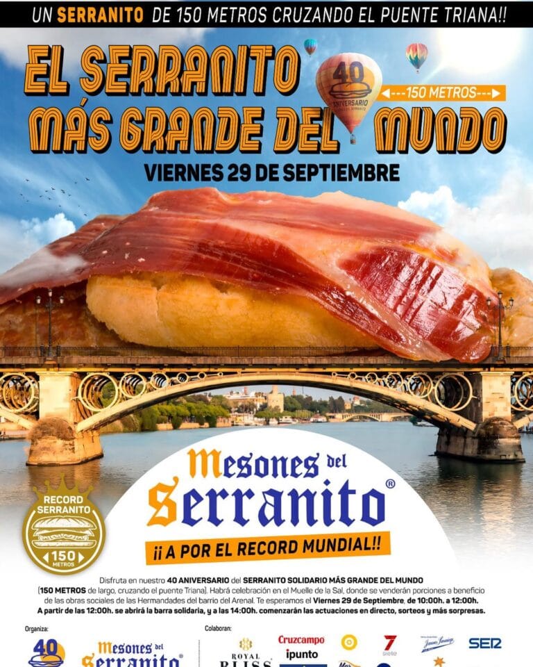 El Serranito mas grande del Mundo en el Puente de Triana Sevilla 29 Sep 2023 768x960