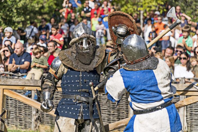Exhibicion de combate medieval en el Castillo de Manzanares el Real 2 768x512