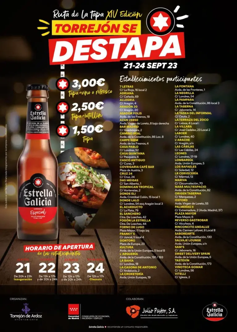 XIV Ruta de la Tapa Torrejon se desTapa 2023 768x1075