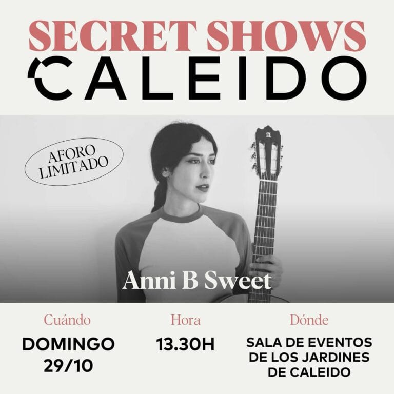 Concierto de Anni B Sweet Gratuito en Caleido Madrid 768x768